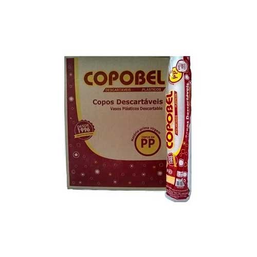 Copo 180ml PP - 2500 unidades (25 pacotes com 100 unidades cada) Copobel